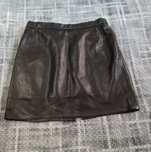 Boutique of Leathers Black leather skirt Sz 10